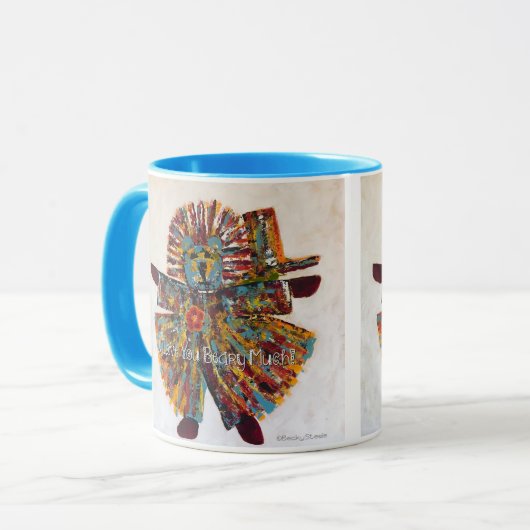 "Ik hou veel van je!" Mok voor dranken (Voorkant links)