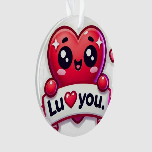 Ik hou veel van je! ornament (voorkant)