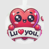 Ik hou veel van je! ornament (voorkant)