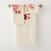 Ik hou veel van je | Schattigee koffiebekerwoordsp Bad Handdoek (Insitu)