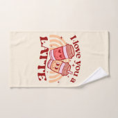 Ik hou veel van je | Schattigee koffiebekerwoordsp Bad Handdoek (Handdoek)