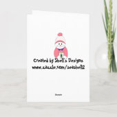 Ik hou veel van je sneeuw... feestdagen kaart (Achterkant)