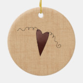 Ik hou veel van je sneeuw! keramisch ornament (Achterkant)