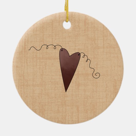 Ik hou veel van je sneeuw! keramisch ornament (Achterkant)