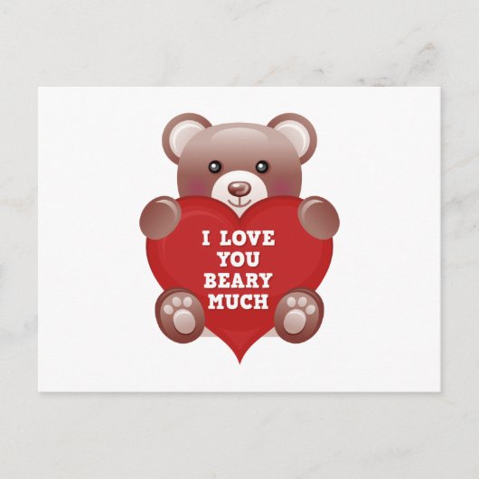 Ik hou veel van jou briefkaart (Voorkant)