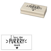 Ik hou veel van jou rubberstempel (Gestempeld)