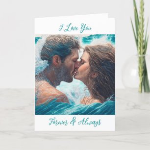 Ik hou voor altijd van je en altijd romantisch kaart