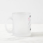 'Ik hou voor altijd van je' mok" Matglas Koffiemok (Links)