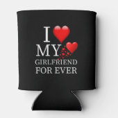 Ik hou voor altijd van mijn Vriendin Blikjeskoeler (Achterkant)