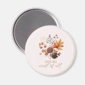 Ik hou vooral van Herfst - bladeren gebladerte Magneet (Voorkant / Achterkant)