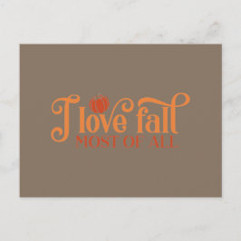Ik hou vooral van Herfst Briefkaart