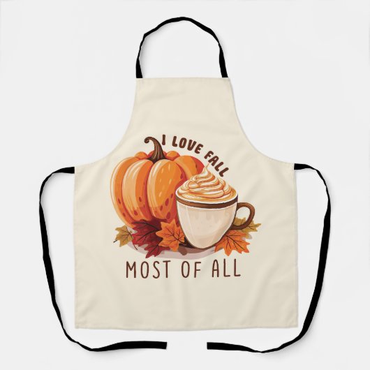 Ik hou vooral van Herfst - Latte & Autumn Vibes Schort (Voorkant)