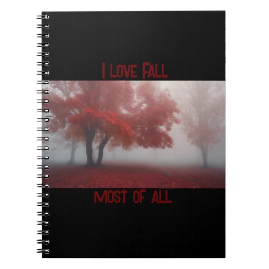 Ik hou vooral van Herfst Notitieboek (Voorkant)