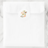 Ik hou vooral van Herfst Ronde Sticker (Tas)