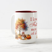 Ik hou vooral van Herfst Tweekleurige Koffiemok (Voorkant links)