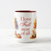 Ik hou vooral van Herfst Tweekleurige Koffiemok (Center)