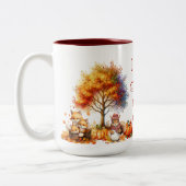 Ik hou vooral van Herfst Tweekleurige Koffiemok (Links)