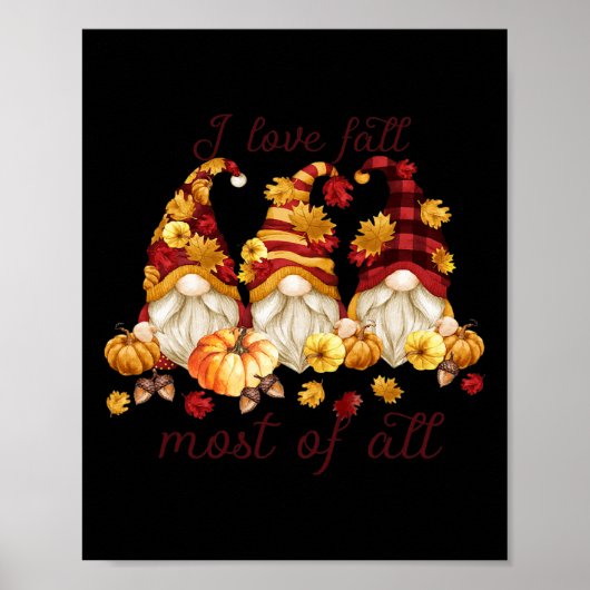 Ik hou vooral van Herfst... van kottergnomies pomp Poster (Voorkant)