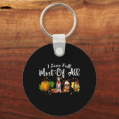 Ik hou vooral van Herfst van pompoen in de herfst  Sleutelhanger (Voorkant)