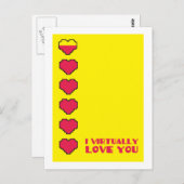 Ik hou vrijwel van je digitale hart briefkaart (Voorkant / Achterkant)