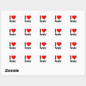 ik hou zelden hart sticker (Vel)