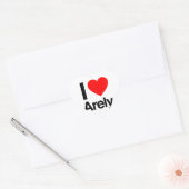ik hou zelden hart sticker (Envelop)