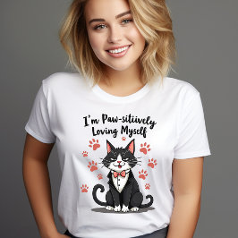 Ik hou zielsveel van mezelf – Tuxedo Cat Tri-Blend Shirt