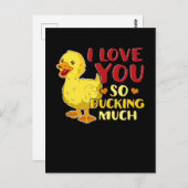 Ik hou zo van je dat je veel geld hebt. briefkaart (Voorkant / Achterkant)