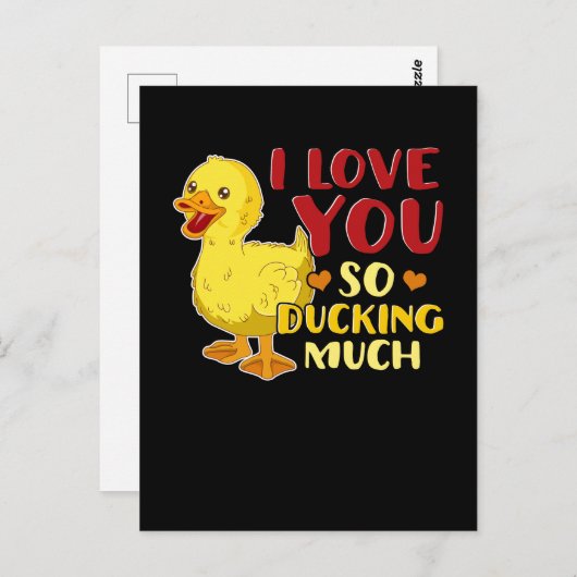 Ik hou zo van je dat je veel geld hebt. briefkaart (Voorkant / Achterkant)