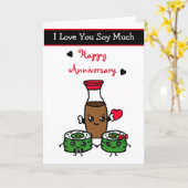 Ik hou zo van je Sushi Pun Kaart (Gele Bloem)