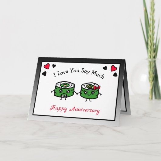 Ik hou zo van je Sushi Pun Kaart (Voorkant)