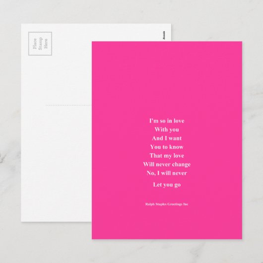 Ik hou zo van je Valentijnsdag Feestdagenkaart (Voorkant / Achterkant)