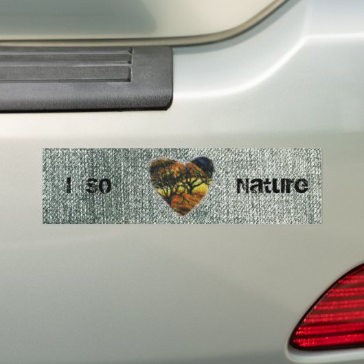 Ik hou zo van Natuur Bumpersticker (Op auto)