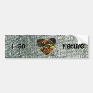 Ik hou zo van Natuur Bumpersticker