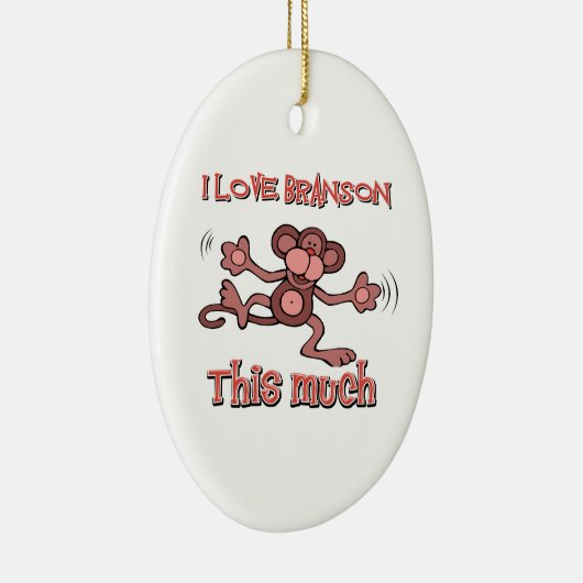 Ik hou zo veel van BRANSON Keramisch Ornament (Rechts)