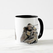 Ik hou zo veel van HUGS, zo veel van zo'n leuk cit Mok (Voorkant rechts)