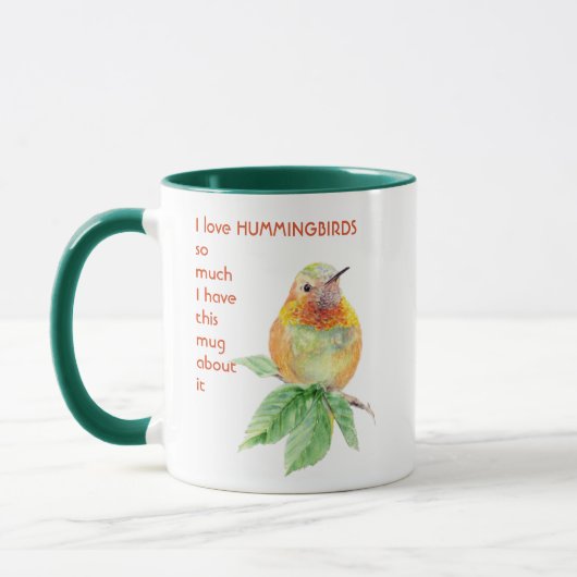 Ik hou zo veel van HUMMINGBIRDS als ik een citaat  Mok (Links)
