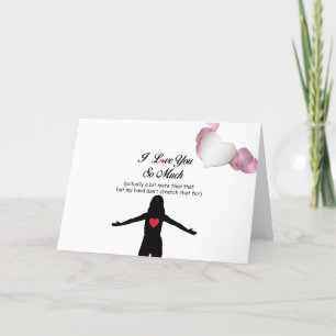 Ik hou zo veel van je feestdagen kaart