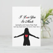 Ik hou zo veel van je feestdagenkaart (Staand voorkant)