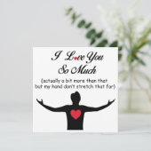 Ik hou zo veel van je feestdagenkaart (Staand voorkant)