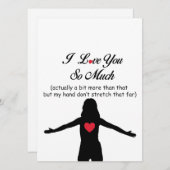 Ik hou zo veel van je feestdagenkaart (Voorkant / Achterkant)