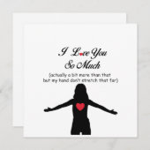 Ik hou zo veel van je feestdagenkaart (Voorkant / Achterkant)