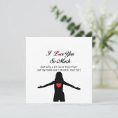 Ik hou zo veel van je feestdagenkaart (Staand voorkant)