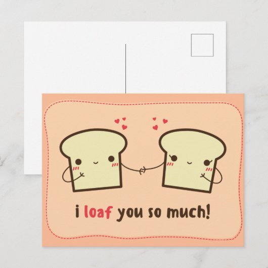 Ik hou zo veel van je - Liefde Briefkaart (Voorkant / Achterkant)