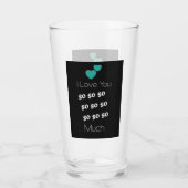 **IK HOU ZO VEEL VAN JE** LIEFDE GLAS (Achterkant)
