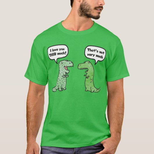 Ik hou zo veel van je (T-Rex) T-shirt (Voorkant)