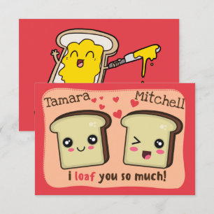 Ik hou zo veel van jou Kawaii Liefde Valentijnsda Kaart
