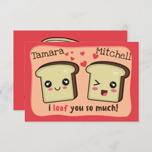 Ik hou zo veel van jou| Kawaii Valentijnsdag Kaart (Voorkant / Achterkant)