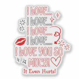Ik Hou Zo Veel Van Jou Notitie Romantische Valenti Sticker
