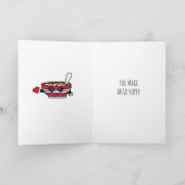 Ik Hou Zo Veel Van Jou Sushi Pun Kaart (Binnen)